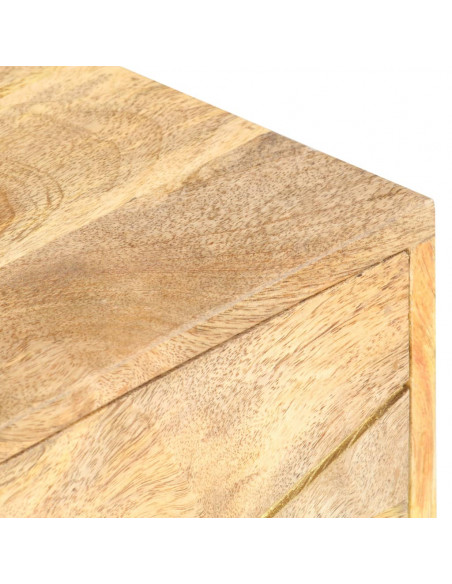 Comodino 40x30x50 cm in Legno Massello di Mango