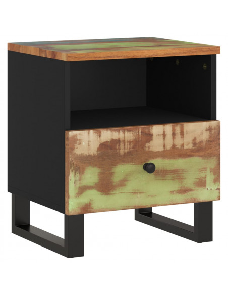 Comodini 2pz in Legno Massello di Recupero e Legno Multistrato