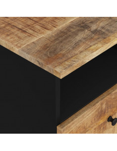 Comodini 2pz in Legno Massello di Mango e Legno Multistrato