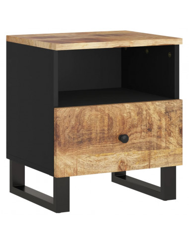 Comodini 2pz in Legno Massello di Mango e Legno Multistrato