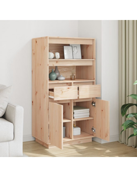 Credenza 60x40x116,5 cm in Legno Massello di Pino