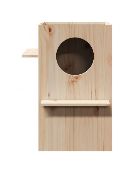 Cuccia per Gatti 43x43x60 cm in Legno Massello di Pino