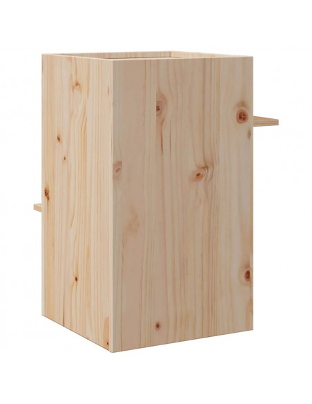 Cuccia per Gatti 43x43x60 cm in Legno Massello di Pino