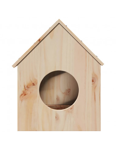 Cuccia per Gatti 41x50x50 cm in Legno Massello di Pino