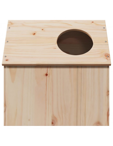 Cuccia per Gatti 41x50x50 cm in Legno Massello di Pino