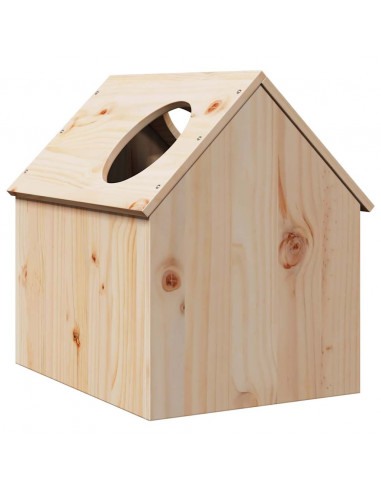 Cuccia per Gatti 41x50x50 cm in Legno Massello di Pino