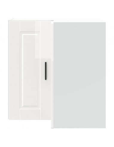 Pensile da Cucina ad Angolo Porto Bianco Lucido in Truciolato