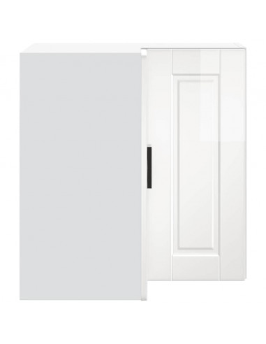 Pensile da Cucina ad Angolo Porto Bianco Lucido in Truciolato