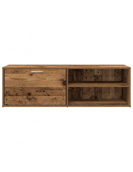 Mobile Porta TV Legno Antico 120x34x37 cm in Legno Multistrato