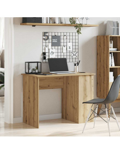 Scrivania Rovere Artigianale 100x55x75 cm in Legno Multistrato