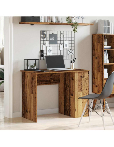 Scrivania Legno Antico 100x55x75 cm in Legno Multistrato