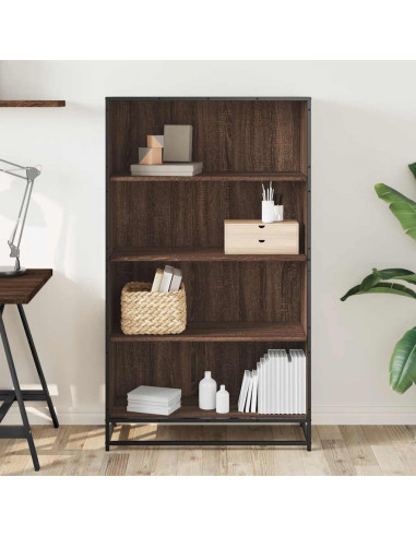 Libreria Rovere Marrone 80,5x35x139 cm in Truciolato