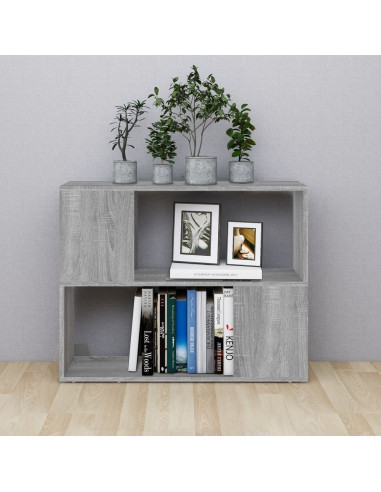 Libreria/Divisorio Grigio Sonoma 80x24x63 cm