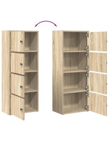 Libreria Rovere Sonoma 40x24x102 cm in Legno Multistrato