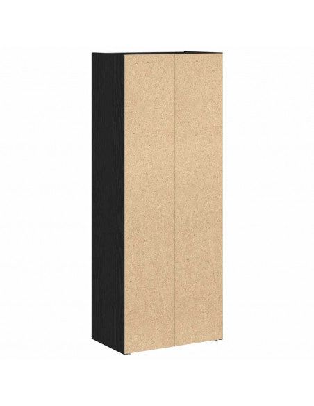 Libreria Rovere Nero 40x24x102 cm in Legno Multistrato