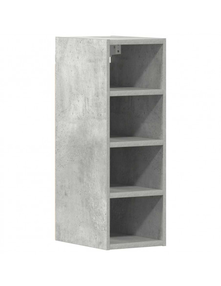 Mobile Pensile Grigio Cemento 20x29,5x60 cm Legno Multistrato