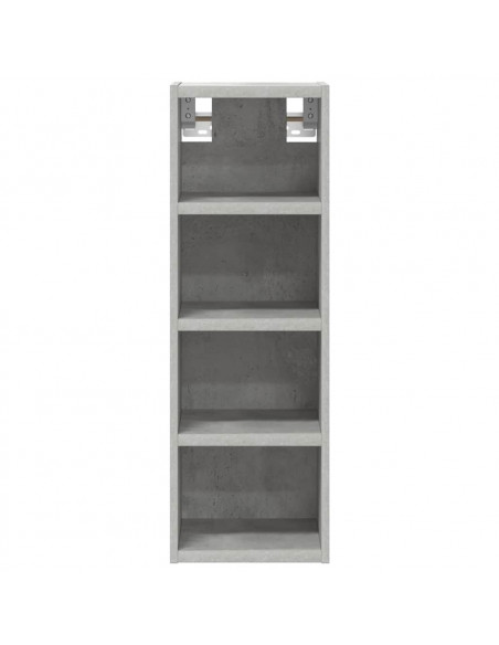 Mobile Pensile Grigio Cemento 20x29,5x60 cm Legno Multistrato