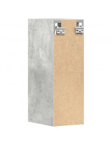 Mobile Pensile Grigio Cemento 20x29,5x60 cm Legno Multistrato