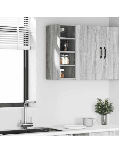 Mobile Pensile Grigio Sonoma 20x29,5x60 cm in Legno Multistrato