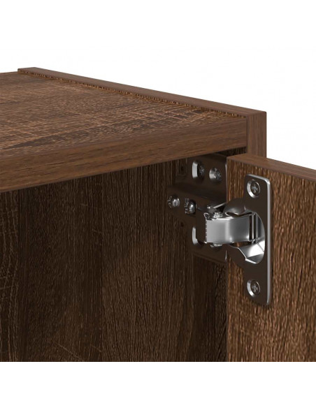Libreria Rovere Marrone 40x24x102 cm in Legno Multistrato