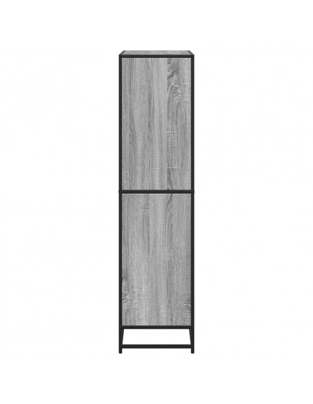Libreria Grigio Sonoma 80,5x35x139 cm in Truciolato