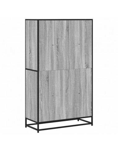 Libreria Grigio Sonoma 80,5x35x139 cm in Truciolato