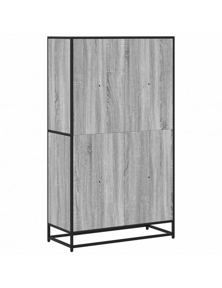 Libreria Grigio Sonoma 80,5x35x139 cm in Truciolato