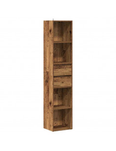 Libreria Legno Antico 36x30x171 cm in Legno Multistrato