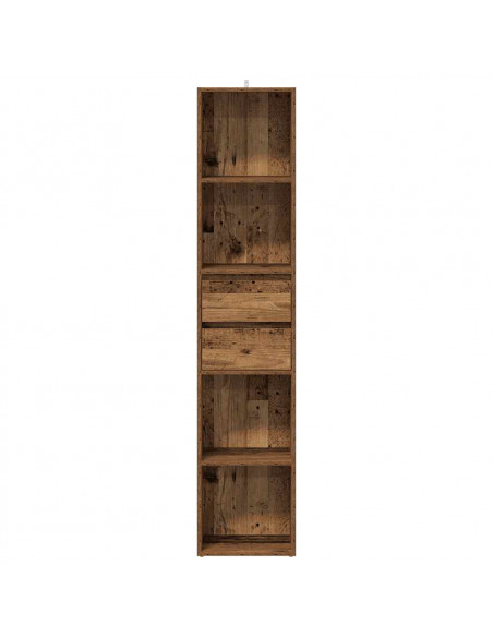 Libreria Legno Antico 36x30x171 cm in Legno Multistrato
