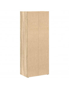 Libreria Grigio Cemento 40x24x102 cm in Legno Multistrato