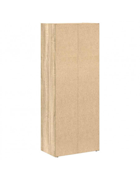 Libreria Grigio Cemento 40x24x102 cm in Legno Multistrato