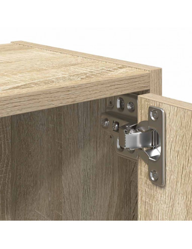 Libreria Grigio Cemento 40x24x102 cm in Legno Multistrato