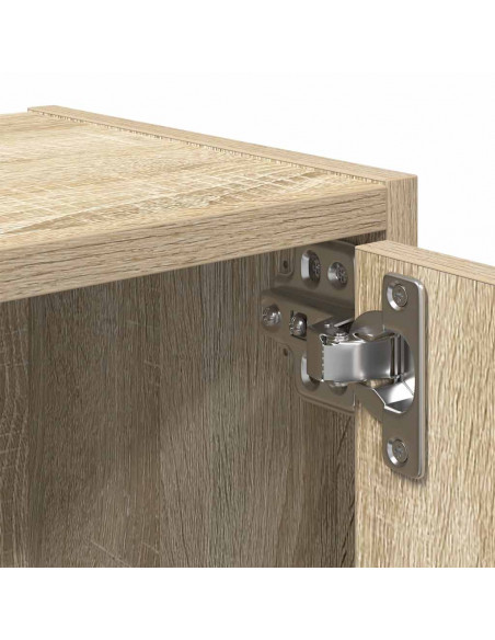 Libreria Grigio Cemento 40x24x102 cm in Legno Multistrato