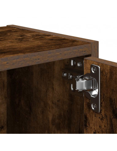 Libreria Rovere Fumo 40x24x102 cm in Legno Multistrato