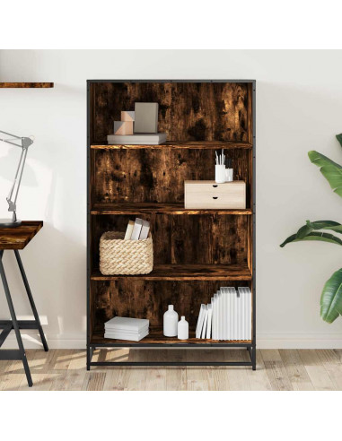 Libreria Rovere Fumo 80,5x35x139 cm in Truciolato
