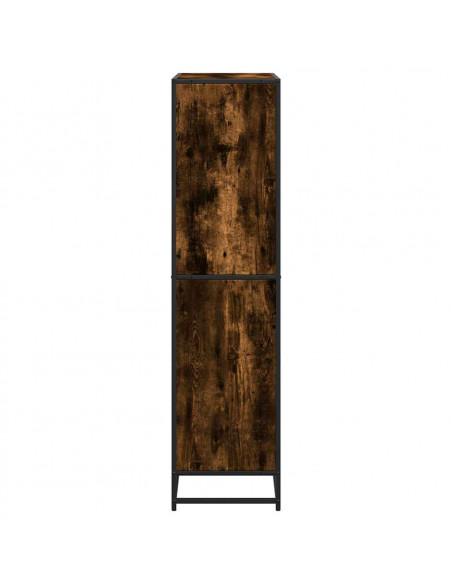 Libreria Rovere Fumo 80,5x35x139 cm in Truciolato