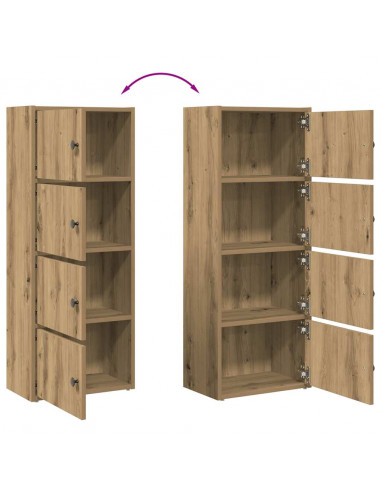 Libreria Rovere Artigianale 40x24x102 cm in Legno Multistrato