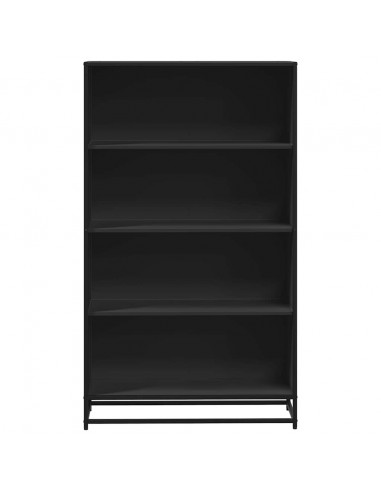 Libreria Nera 80,5x35x139 cm in Truciolato
