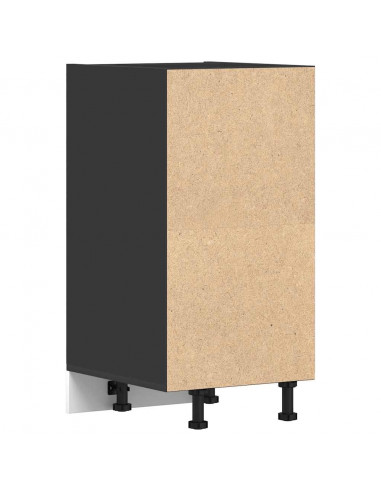 Armadio Inferiore Nero 40x44,5x81,5 cm in Legno Multistrato