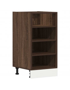 Armadio Inferiore Rovere Marrone 40x44,5x81,5 cm in Truciolato