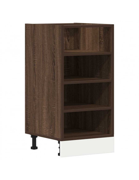 Armadio Inferiore Rovere Marrone 40x44,5x81,5 cm in Truciolato