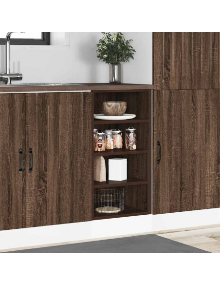 Armadio Inferiore Rovere Marrone 40x44,5x81,5 cm in Truciolato