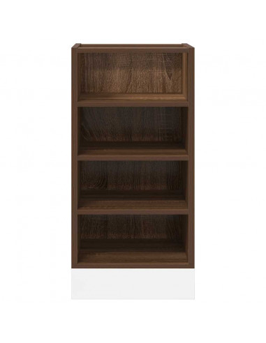 Armadio Inferiore Rovere Marrone 40x44,5x81,5 cm in Truciolato