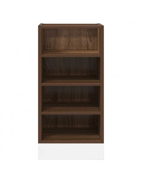 Armadio Inferiore Rovere Marrone 40x44,5x81,5 cm in Truciolato