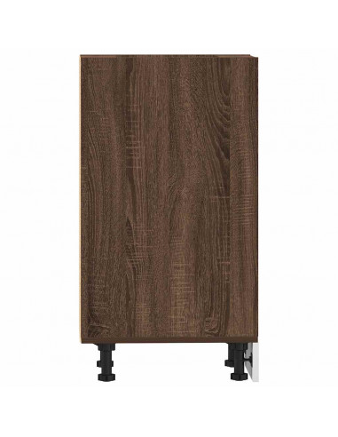 Armadio Inferiore Rovere Marrone 40x44,5x81,5 cm in Truciolato