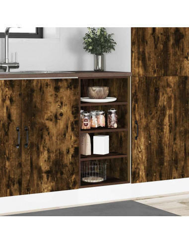 Armadio Inferiore Rovere Fumo 40x44,5x81,5 cm Legno Multistrato