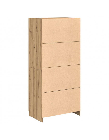 Armadio Rovere Artigianale 80x52x180 cm in Legno Multistrato