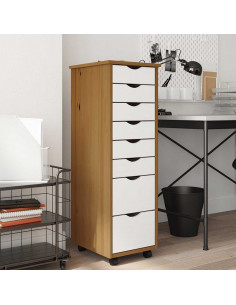 Armadietto Rotante con Cassetti MOSS ambra Legno Massello Pino 2