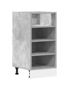 Armadio Inferiore Grigio Cemento 40x44,5x81,5 cm in Truciolato