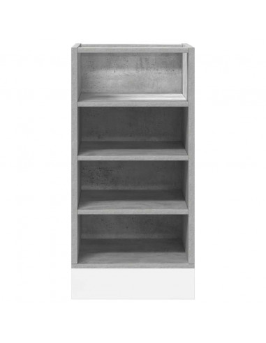 Armadio Inferiore Grigio Cemento 40x44,5x81,5 cm in Truciolato